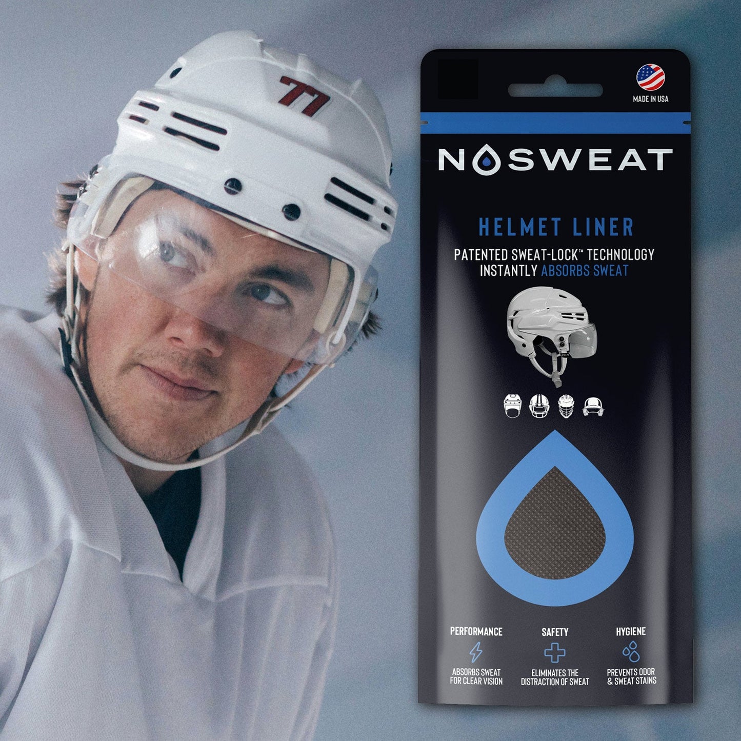 NHL© Officially Licensed Hockey Helmet Sweat Liners