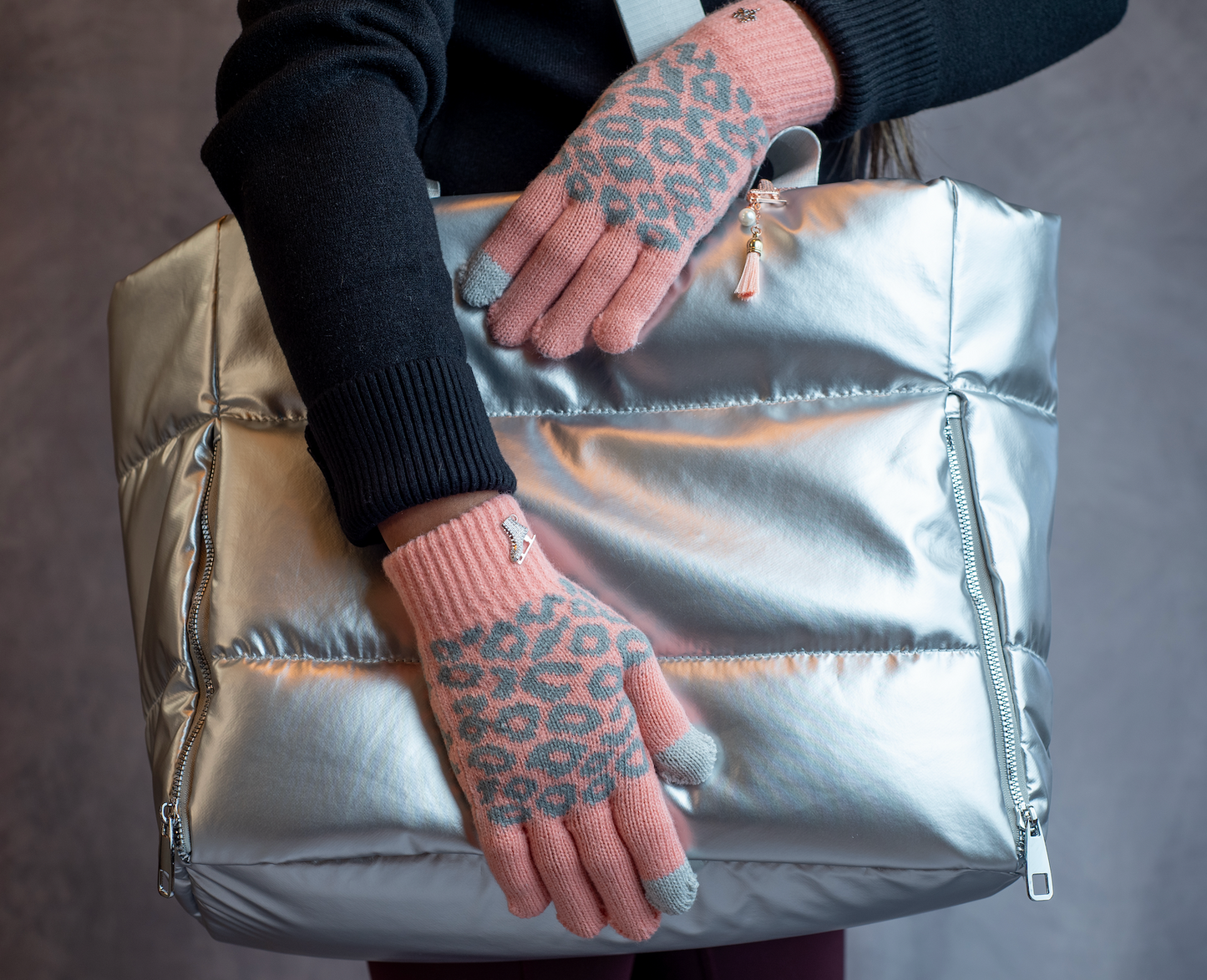 Cheetah Ice Skating Gloves