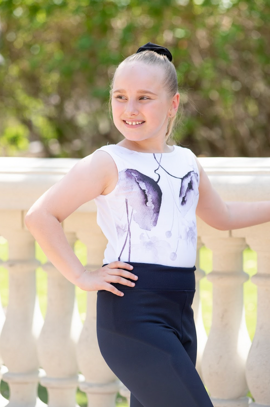 Brilliance & Melrose White Romantic Short Sleeve Skate Shirt