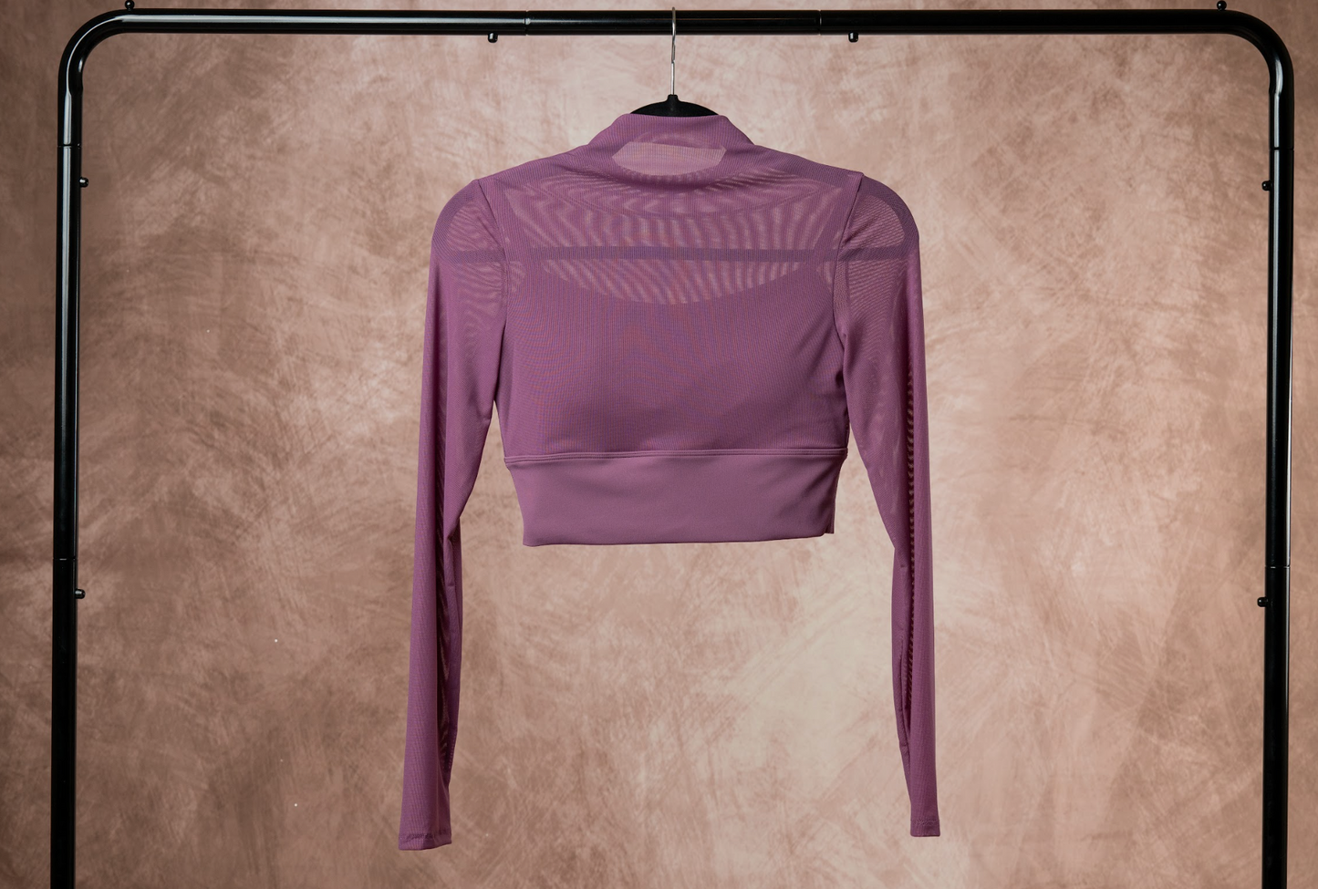 Brilliance & Melrose Mesh Ice Skating Crop Top