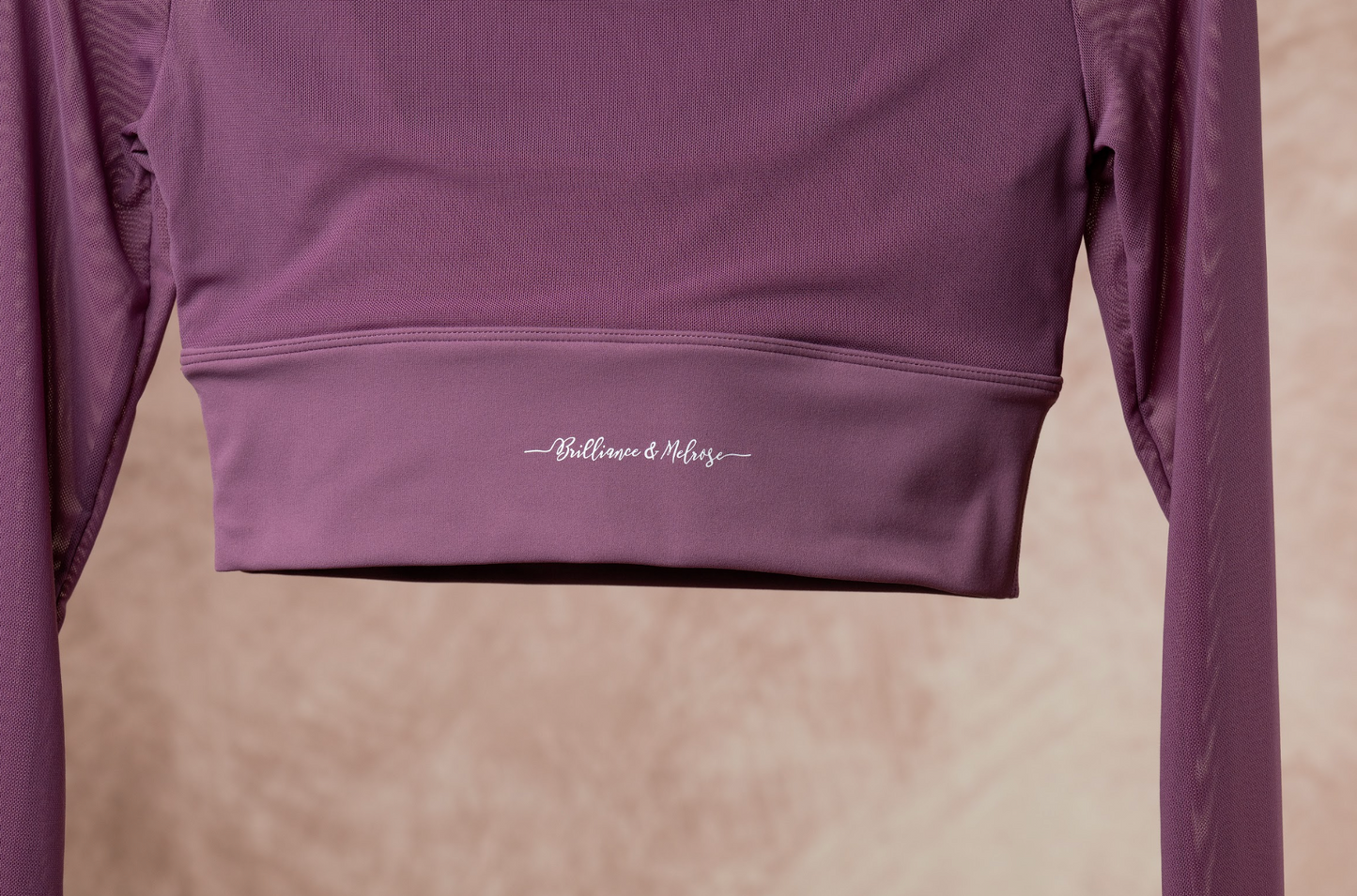 Brilliance & Melrose Mesh Ice Skating Crop Top