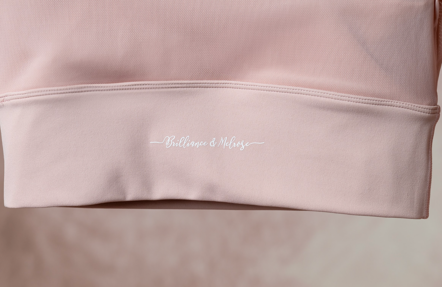 Brilliance & Melrose Mesh Ice Skating Crop Top