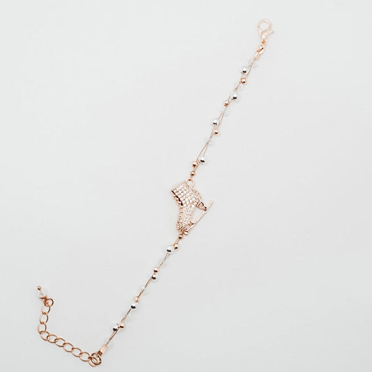Gold Braided Skating Bracelet