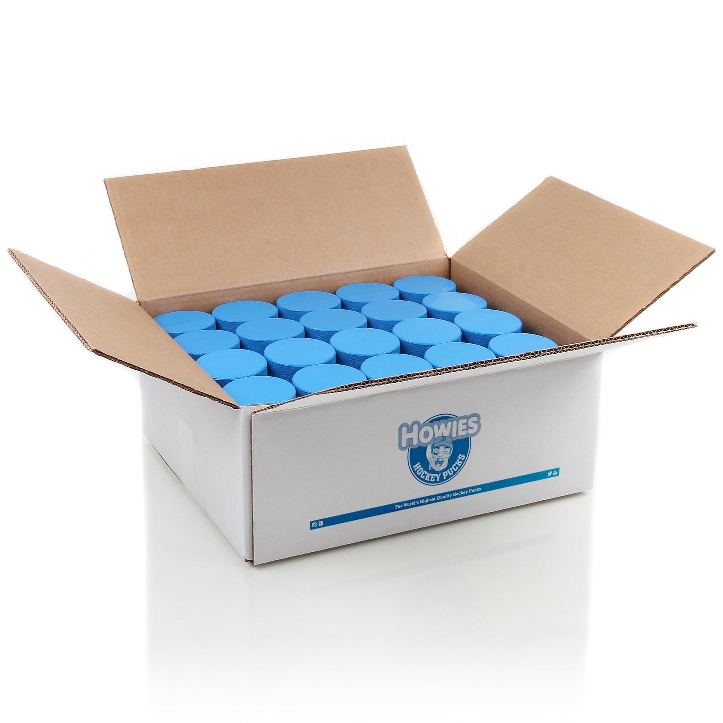 Howies Blue 4oz. Youth Hockey Pucks