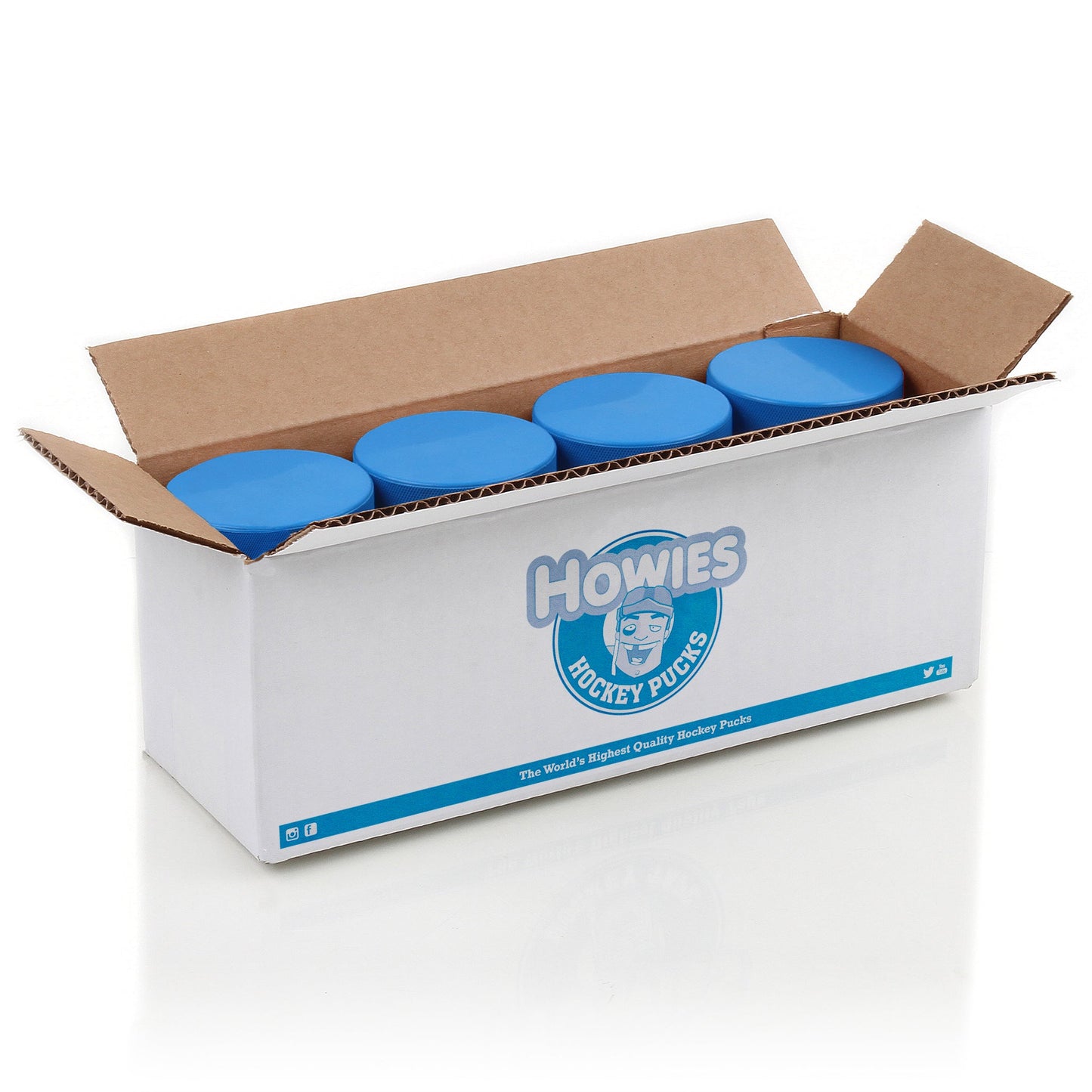 Howies Blue 4oz. Youth Hockey Pucks