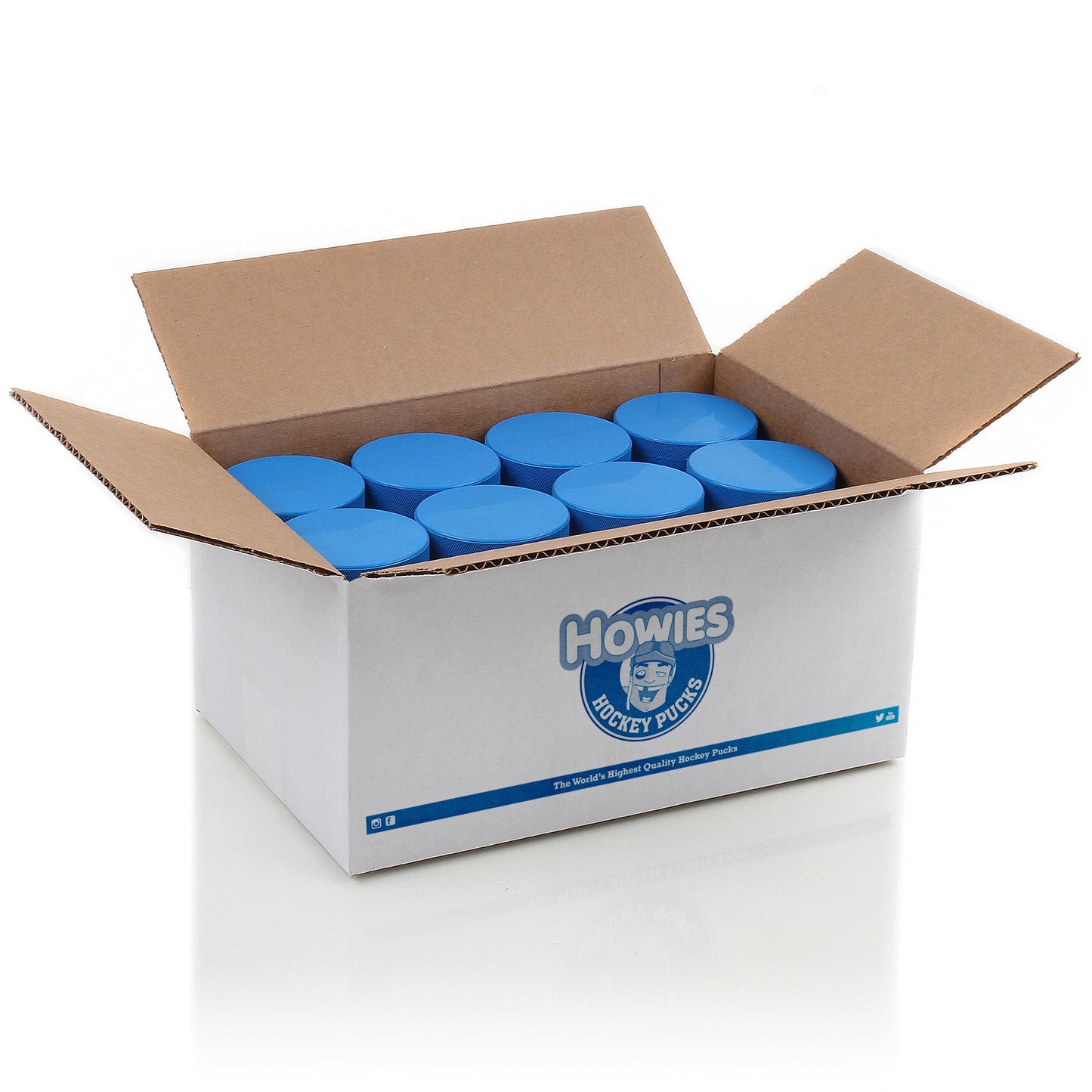 Howies Blue 4oz. Youth Hockey Pucks