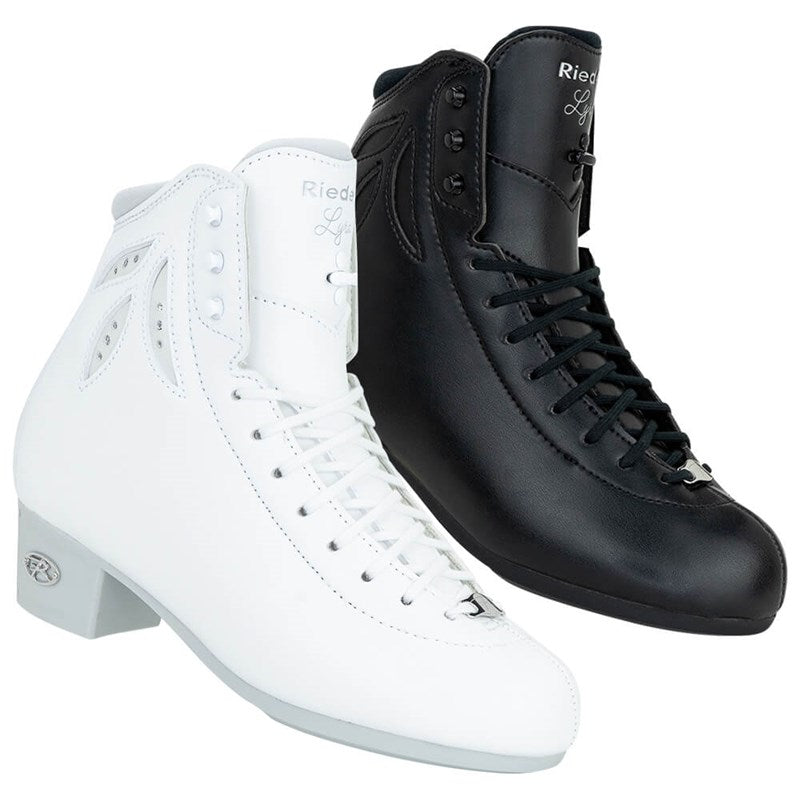 Riedell White Lyra Competitive Boots (no blades)