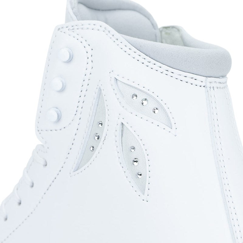 Riedell White Lyra Competitive Skate Set