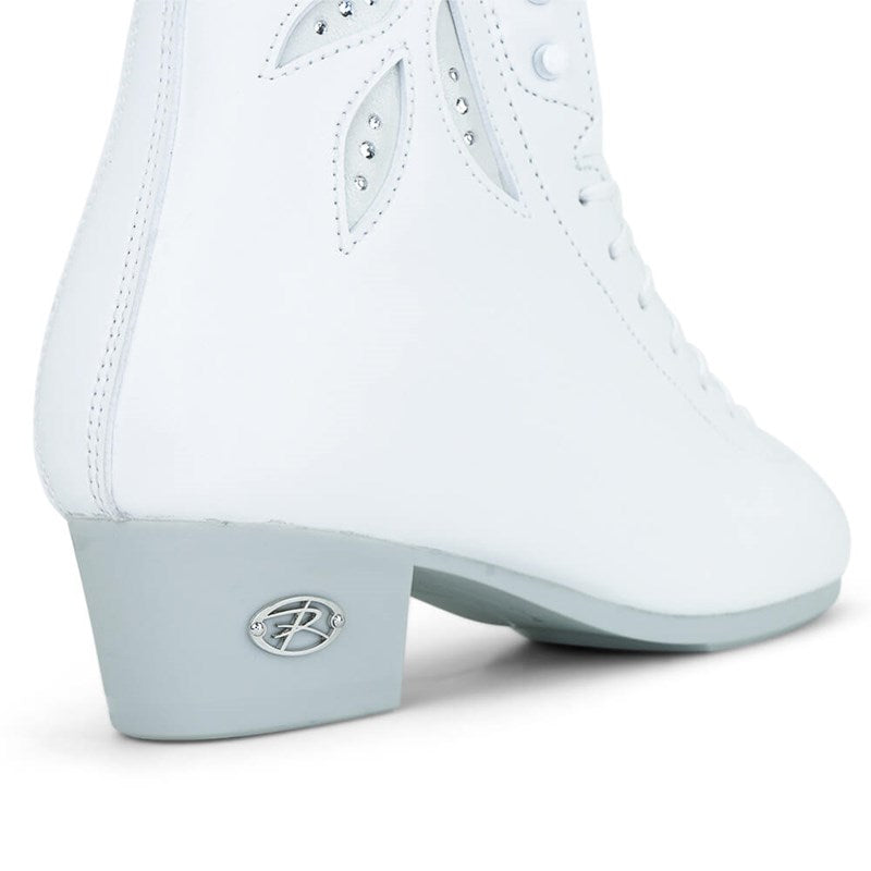 Riedell White Lyra Competitive Boots (no blades)