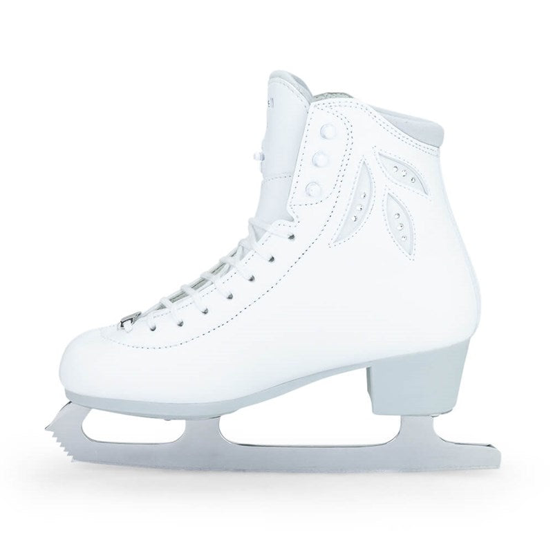 Riedell White Lyra Competitive Skate Set