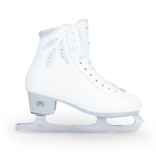 Riedell White Lyra Competitive Skate Set