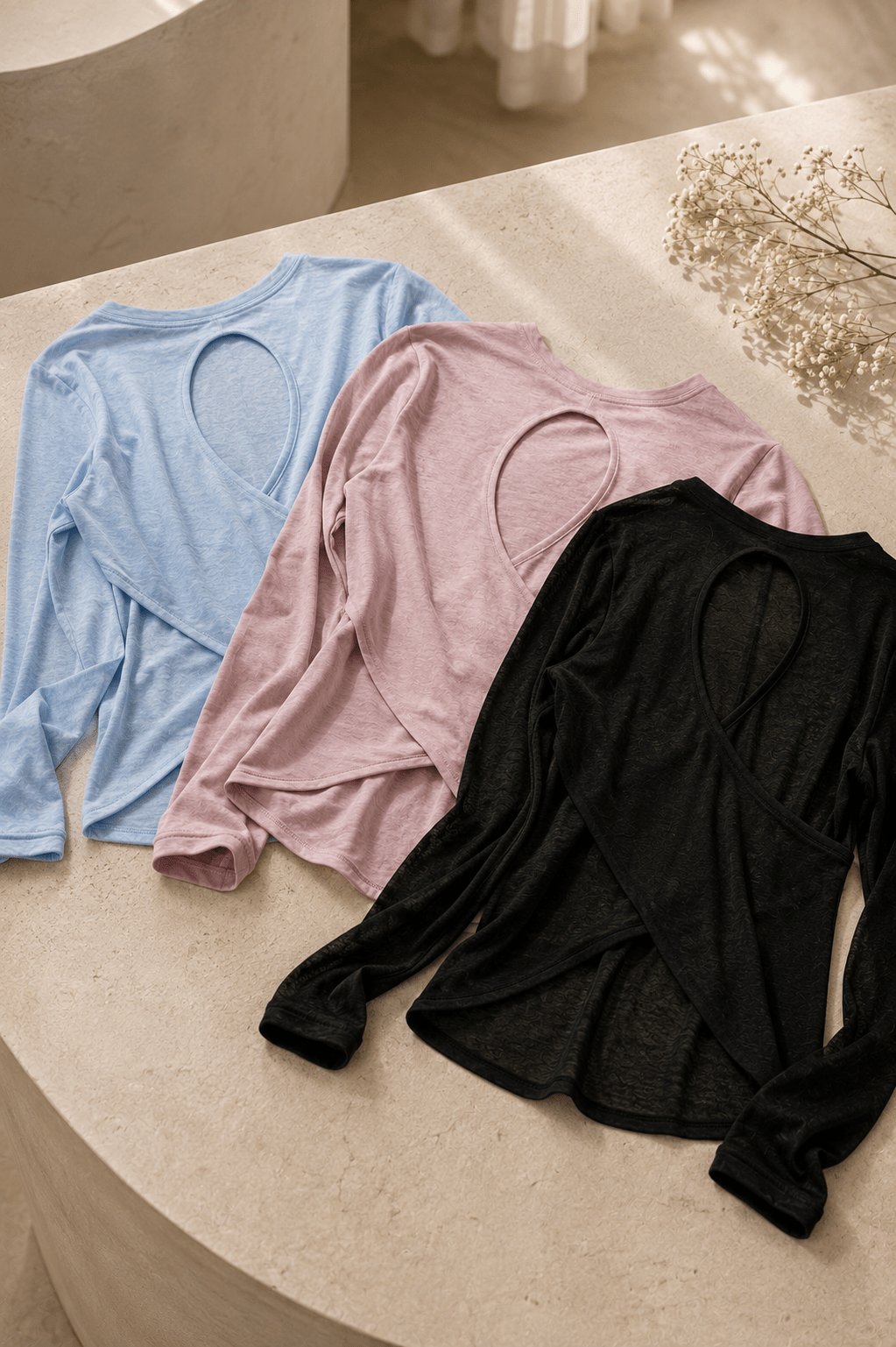 Sheer Cross-Back Skating Shirt