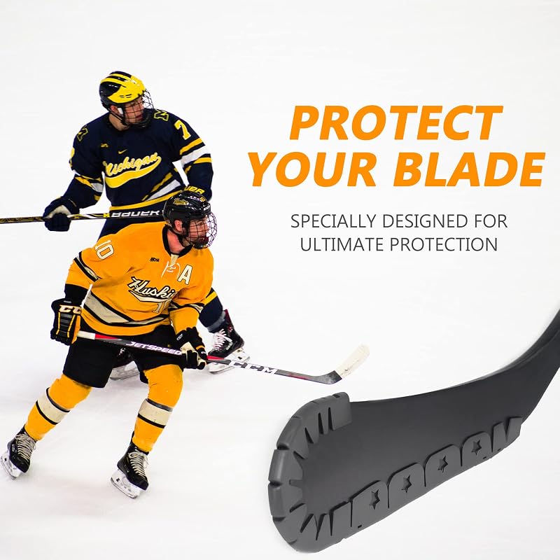 Black UPTTHOW hockey stick blade protector for off-ice practice