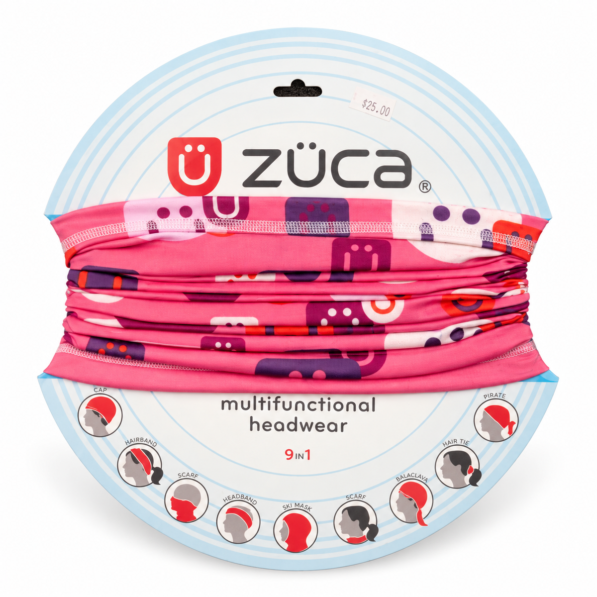 ZÜCA multifunctional headwear in Pink