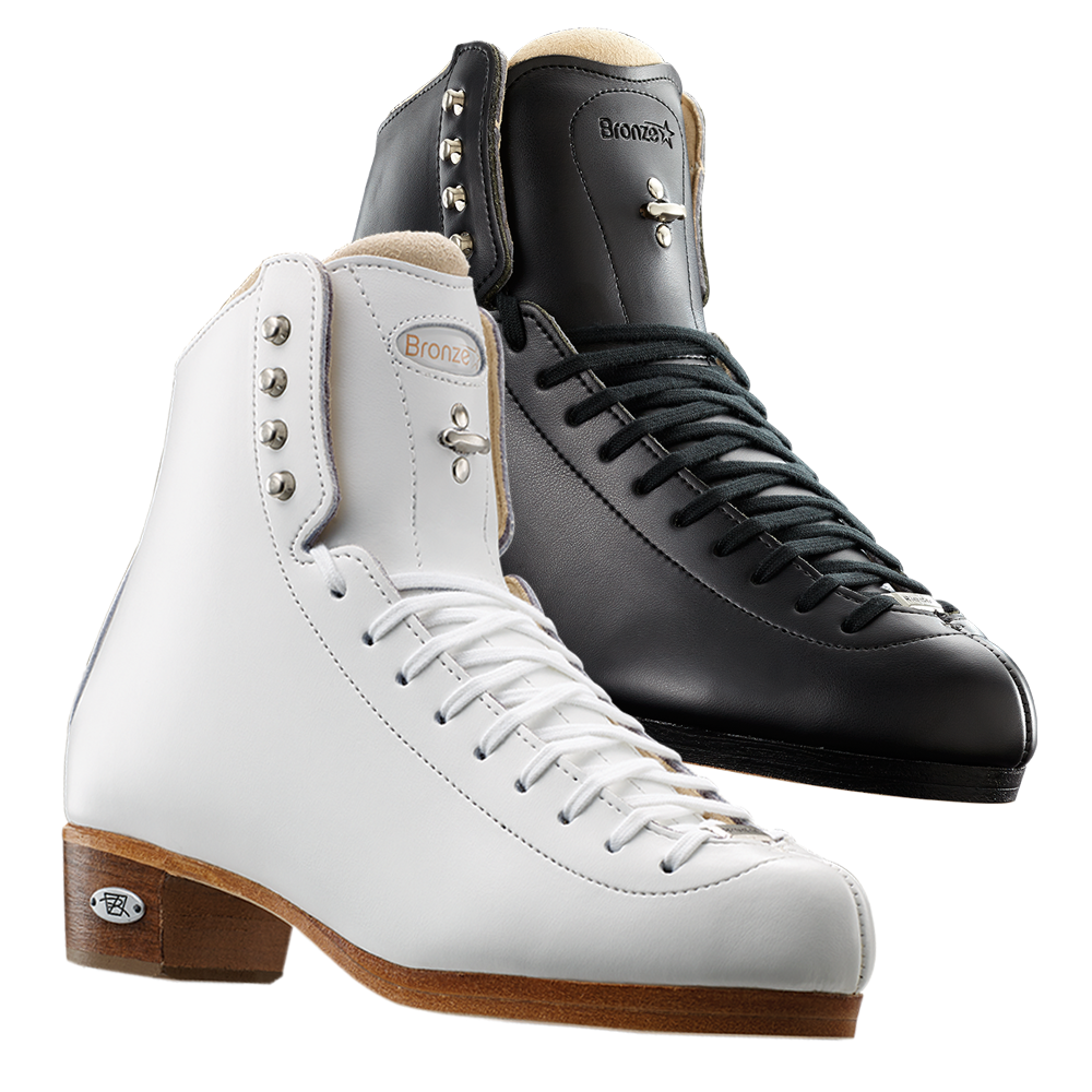 Riedell Ladies White 435 Bronze Star Ice Skating Boots