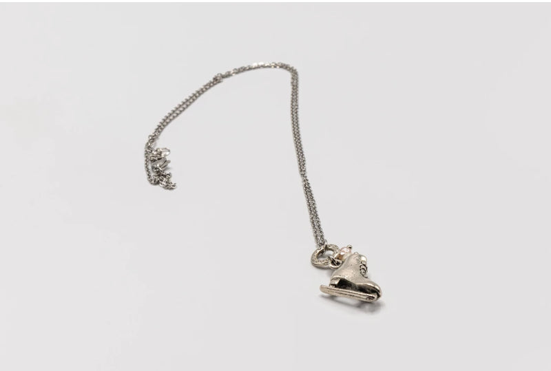Brilliance & Melrose Skate Necklace with Pearls