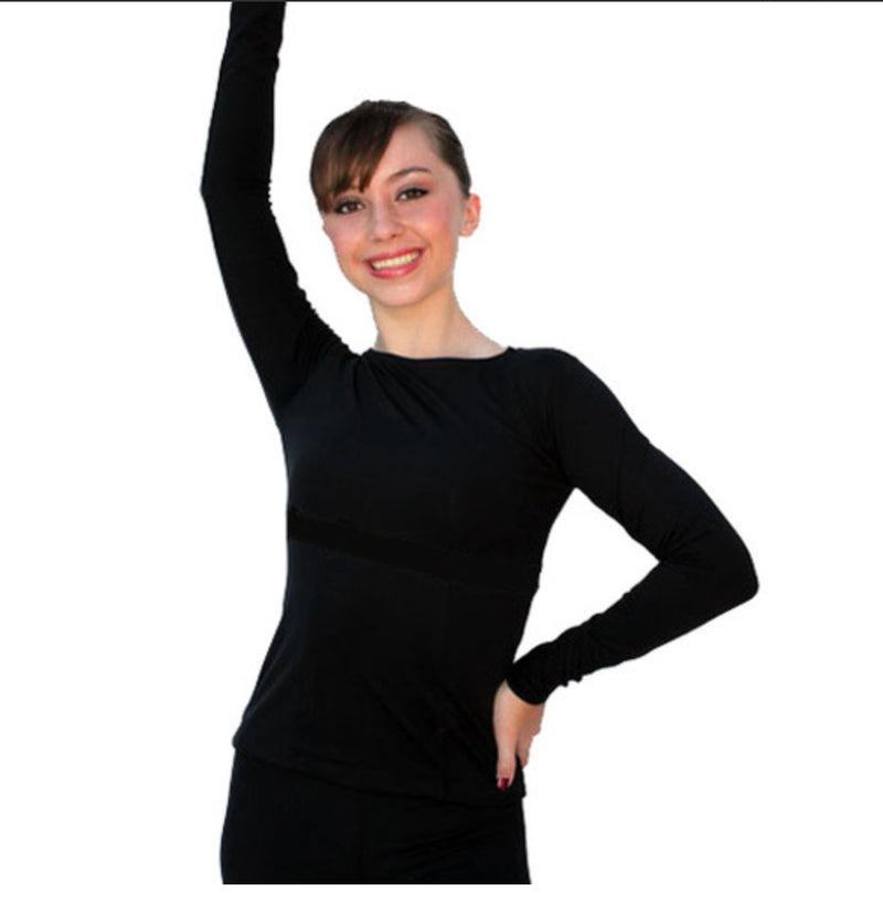 Chloe Noel T01 Long Sleeve Fitted Skate Top