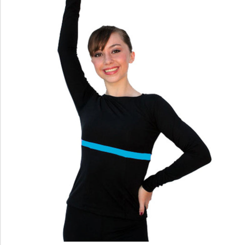 Chloe Noel T01 Long Sleeve Fitted Skate Top
