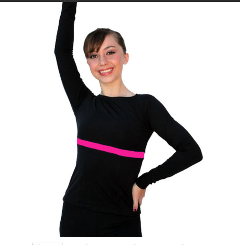 Chloe Noel T01 Long Sleeve Fitted Skate Top