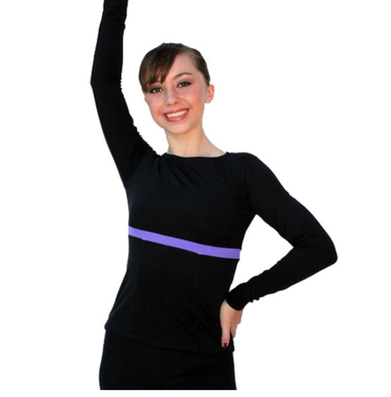 Chloe Noel T01 Long Sleeve Fitted Skate Top