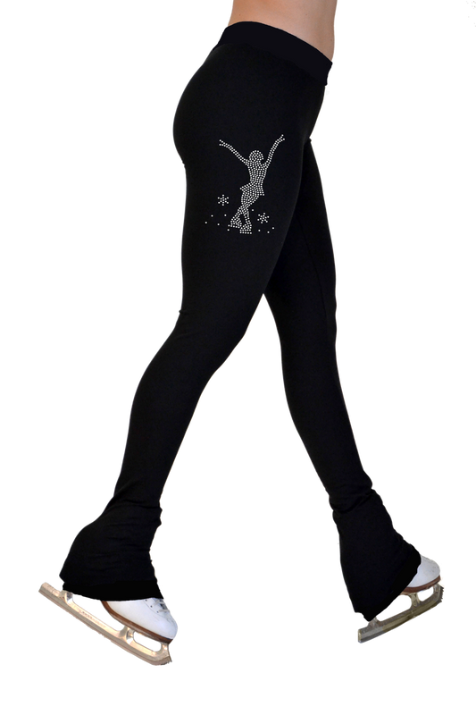 Chloe Noel P622F 3" Waist Fleece Figure Skating Pants