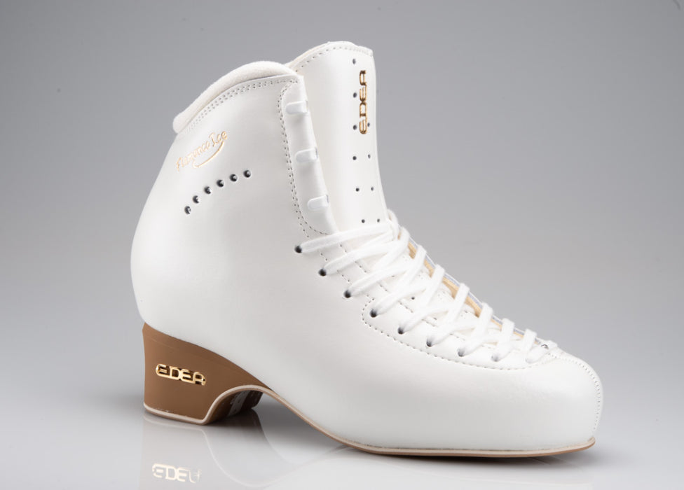 Edea White Flamenco Ice Dance Figure Skating Boots
