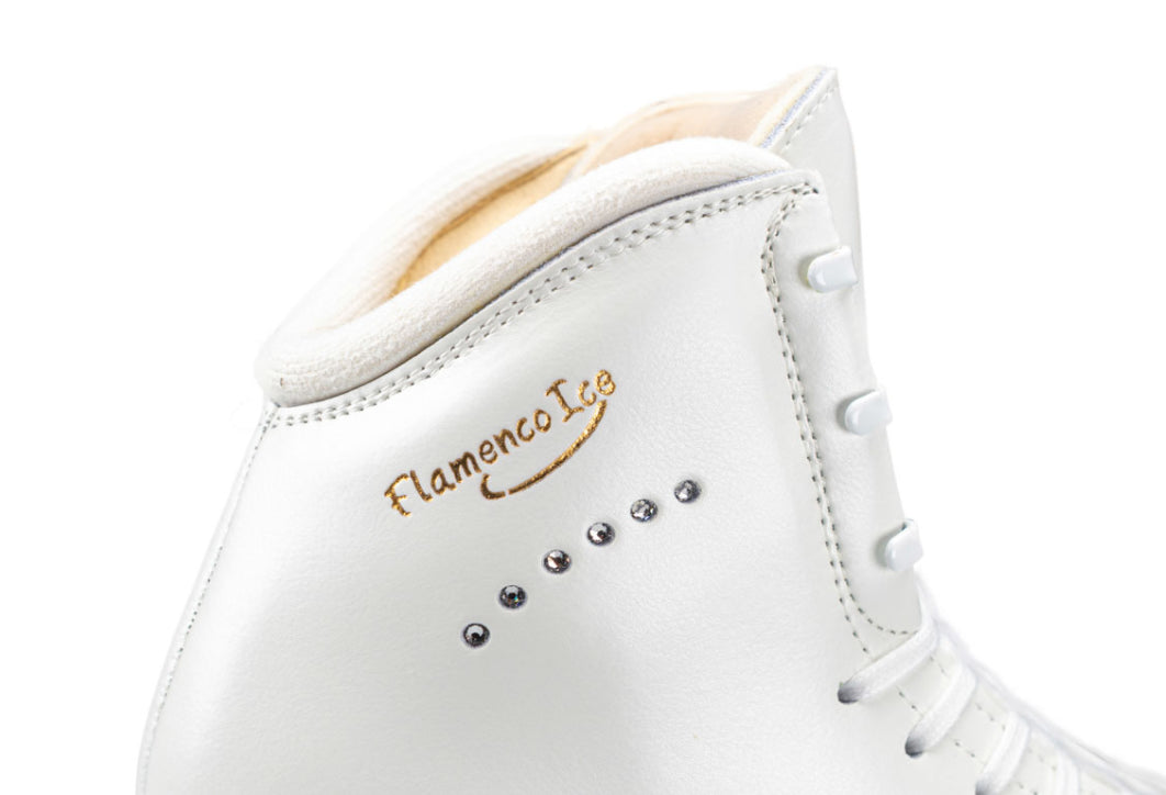 Edea White Flamenco Ice Dance Figure Skating Boots