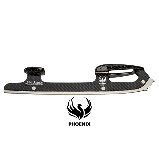 Black John Wilson Phoenix Gold Extra Light Figure Skating Blades