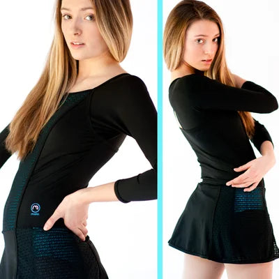 black long sleeve figure skating dress Figure Skating Dress Women's / Girls' Ice Skating Dress black