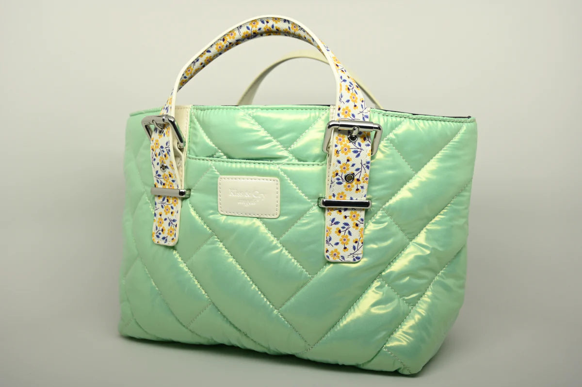 Mint Pearly Kiss And Cry Angels Tote Bag