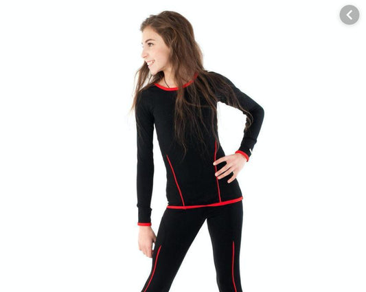 Mondor 4828 Black With Red Accent Long Sleeve Shirt