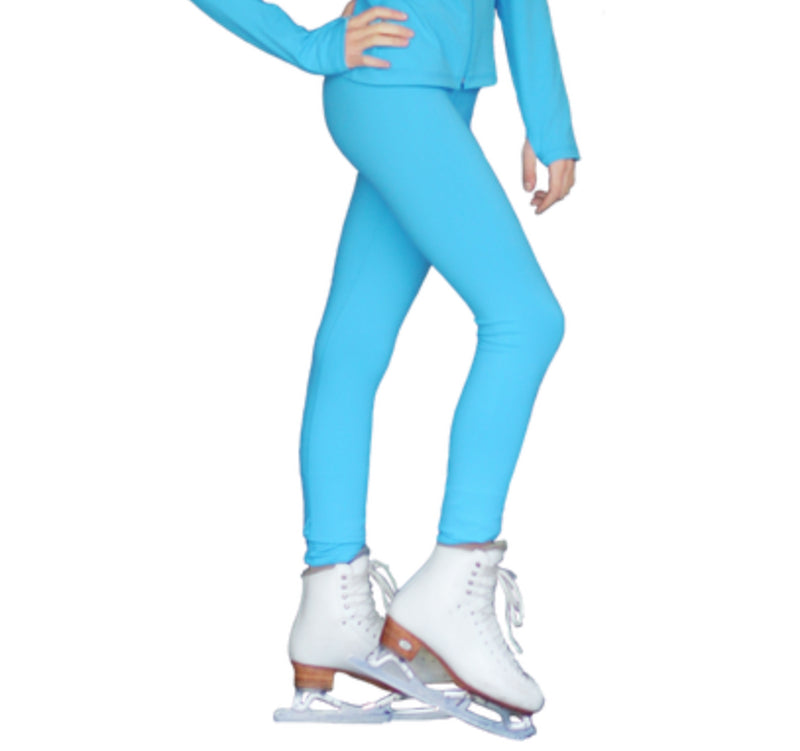 PS711 Solid Color Skinny Yoga Off Ice Elite Figure Skating Pants w/ Front Pocket