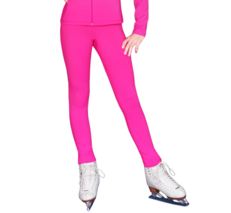 PS711 Solid Color Skinny Yoga Off Ice Elite Figure Skating Pants w/ Front Pocket