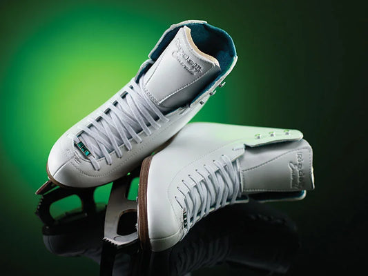 Riedell 19 Emerald Girls White Skate Boot with Luna Blades