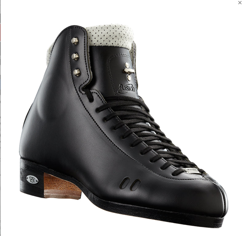 Riedell synchro and ice dance low cut black boots