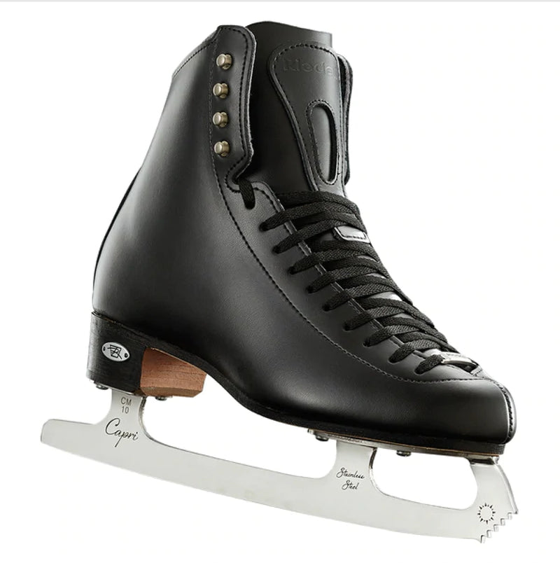 riedell+black+boys+ice+figure+skate