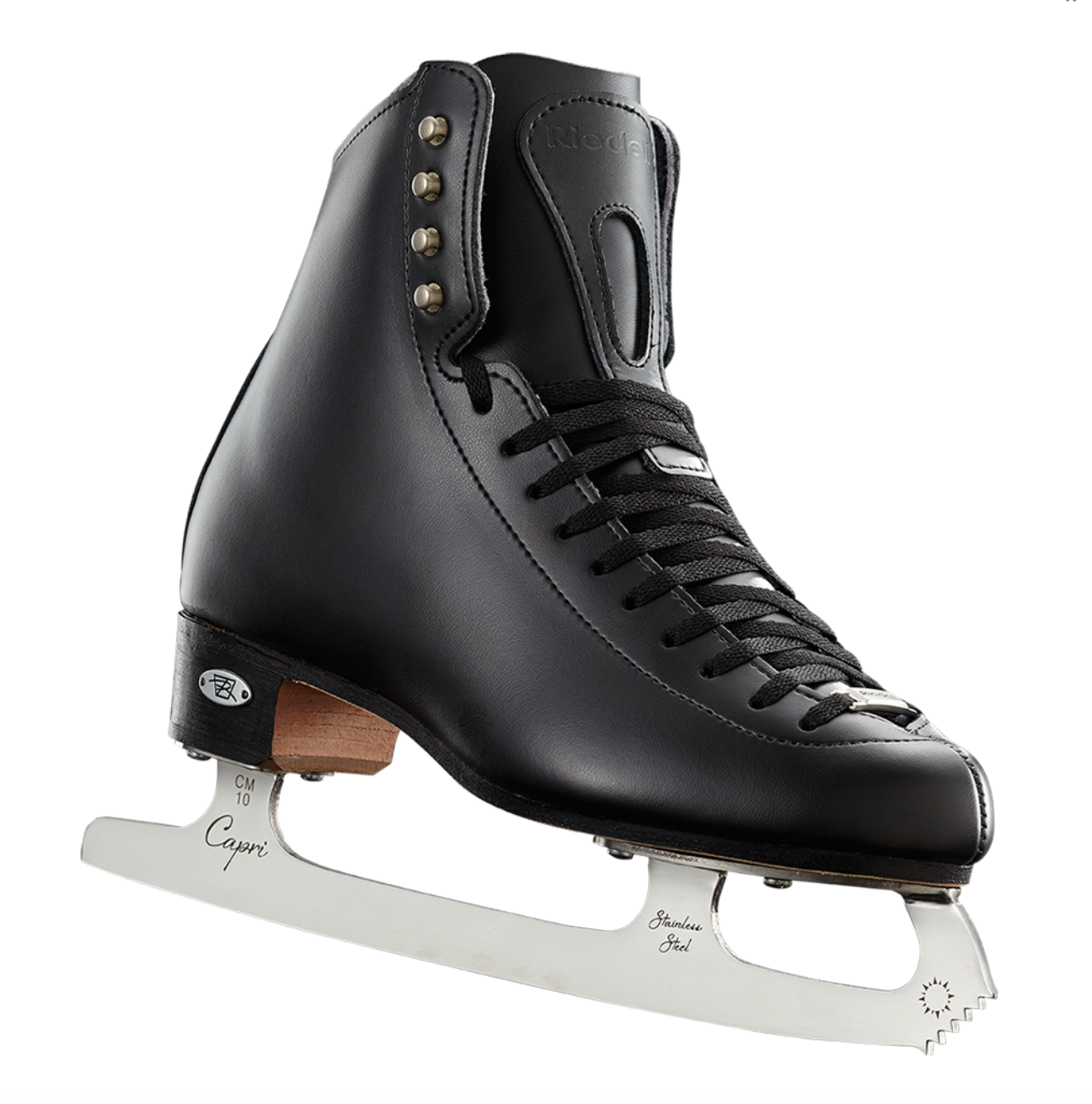 Riedell 435 Mens Bronze Star Black Boots without Blades