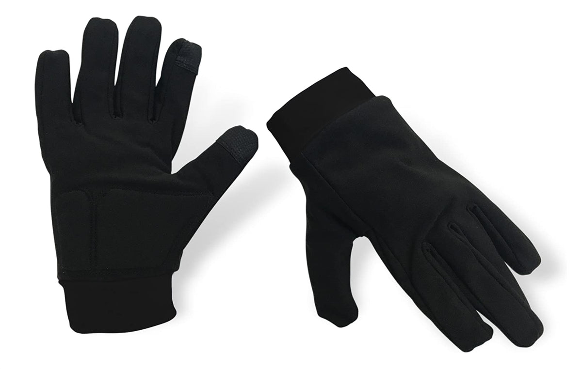 Solid Black ColorFlow Skating Padded Gloves