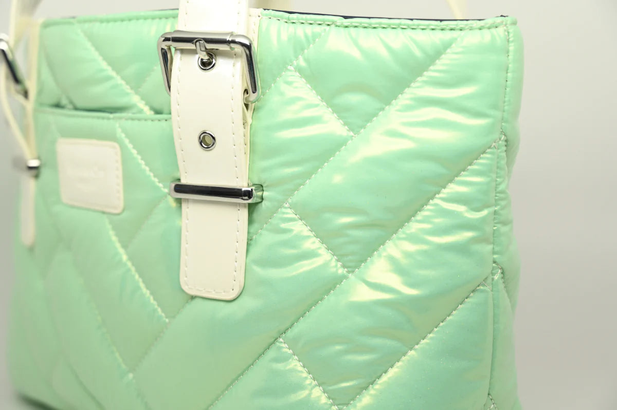 Mint Pearly Kiss And Cry Angels Tote Bag