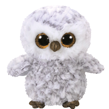 Ty Owlette Beanie Boo 9" - White/grey Owl