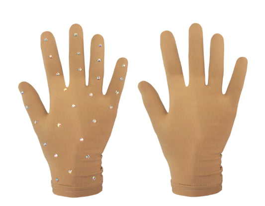1 Pair Fitted Crystal Chloe Noel Gloves GVS33