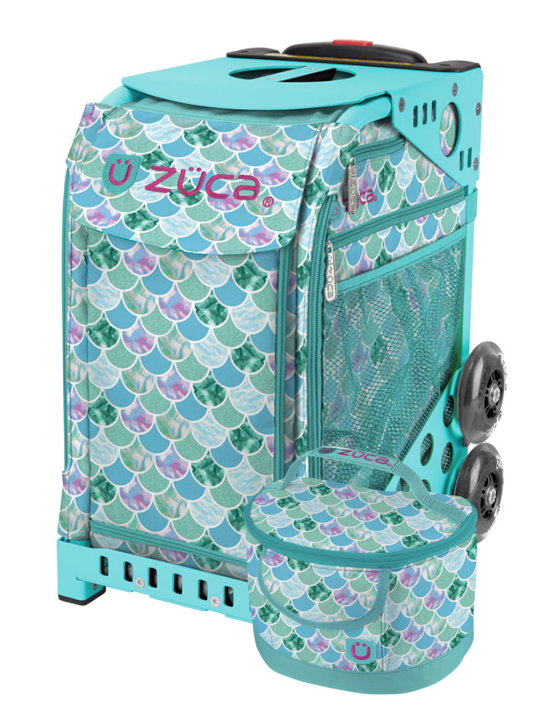 Zuca KOKOMO Mermaid Bag LIMITED EDITION Aqua Frame W/ Lunchbox