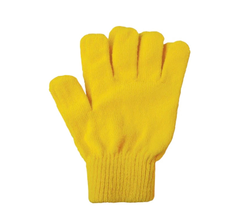 A&R gold knit gloves