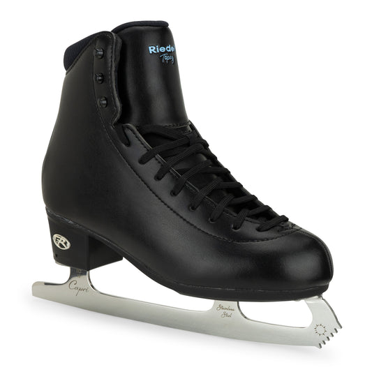 New for 2023! Riedell Black Topaz Ice Figure Skating Skate